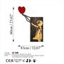 Wallity Banksy - 15-1 Accesorio de Pared Decorativo de Madera y Metal